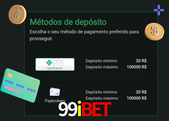 O cassino 99ibet oferece uma grande variedade de métodos de pagamento